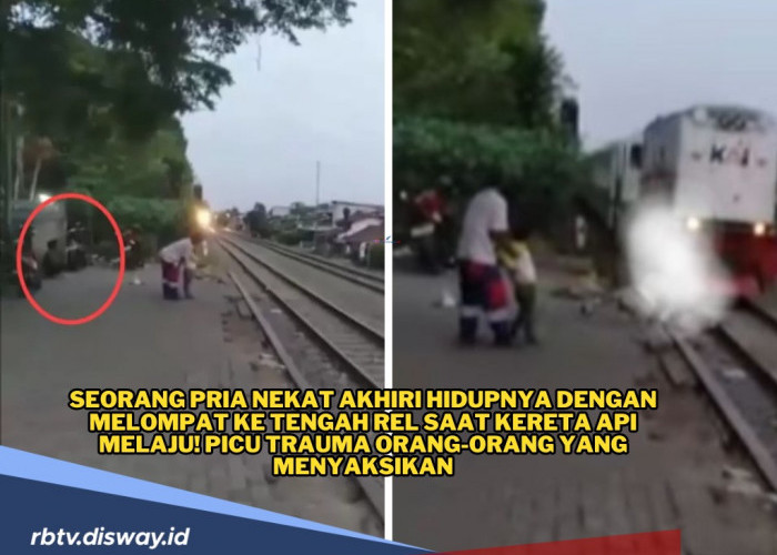 Terekam Kamera Detik-detik Seorang Pria Lakukan Aksi Bundir Dihadapan Anak Kecil