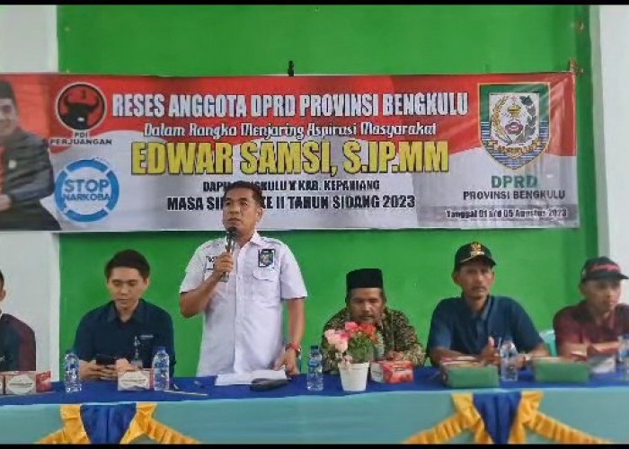 Reses di Desa Bandung Jaya, Edwar Sampaikan Layanan Berobat Gratis dengan BPJS Kesehatan