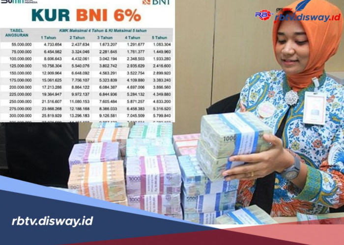 Tabel KUR BNI 2025 Pinjaman Rp 100- 500 Juta Lengkap untuk Tenor 5 Tahun 