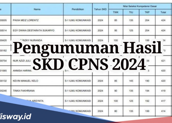 Link Pengumuman Hasil SKD CPNS 2024, Segera Cek Namamu