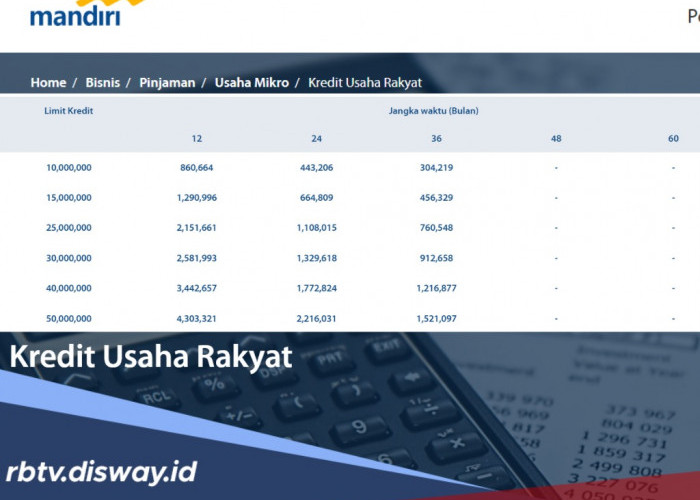 Mau Pinjam KUR Bank Mandiri 2025 Tapi Angsuran Kurang dari Rp 500 Ribu? Ini 5 Pilihan Plafonnya