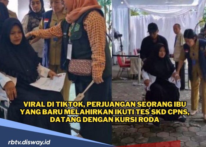 Perjuangan Sofiyana, Habis Melahirkan Langsung Ikut Tes SKD CPNS Datang Pakai Kursi Roda