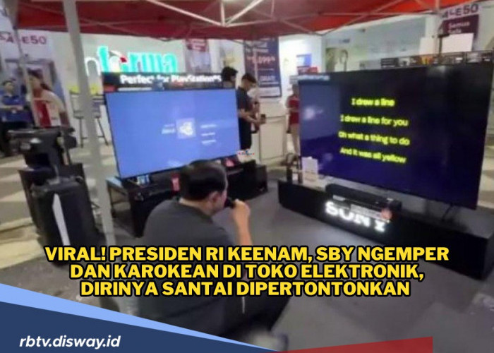 Menikmati Masa Pensiun, SBY Asyik Ngemper dan Karaokean di Toko Elektronik