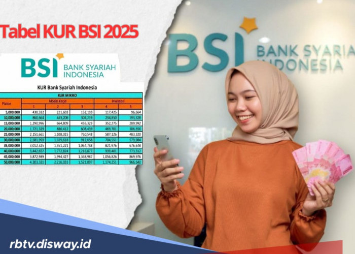 Tabel KUR BSI 2025, Ajukan Pinjaman Rp 50 Juta Bebas Bunga