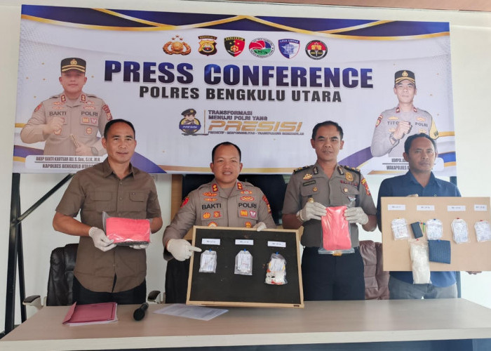 Polres Bengkulu Utara Tangkap 7 Tersangka Kasus Narkotika, 2 Diantaranya Residivis