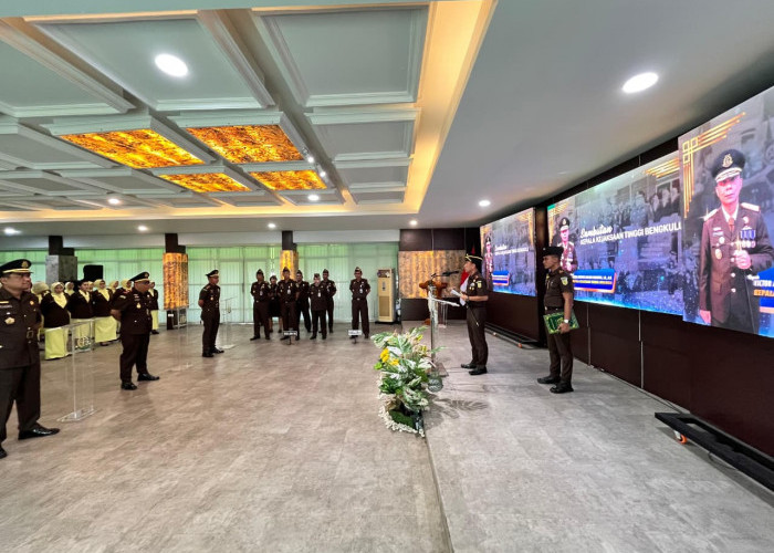 Kajati Bengkulu Melantik Kajari Seluma dan Kepahiang Serta 2 Asisten 