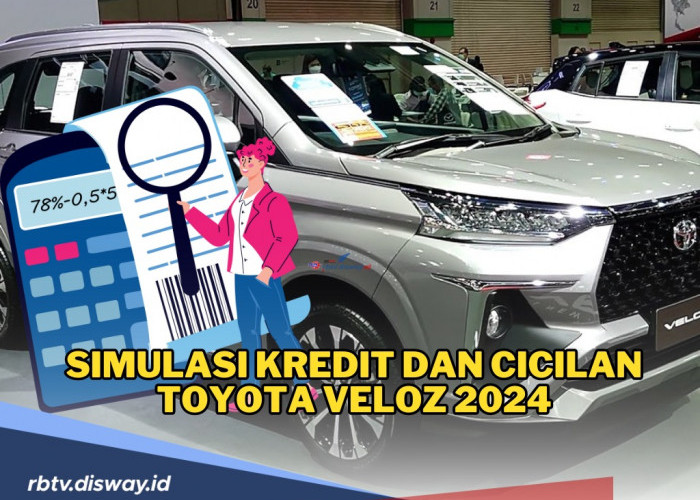 Simulasi Kredit dan Cicilan Toyota Veloz 2024, Bebas Pilih DP dan Tenor