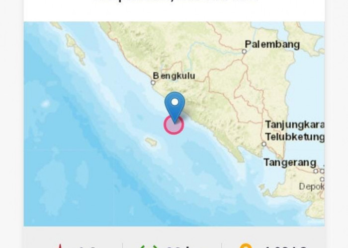 Gempa 6,2 SR Guncang Wilayah Bengkulu Selatan, Waspada Gempa Susulan