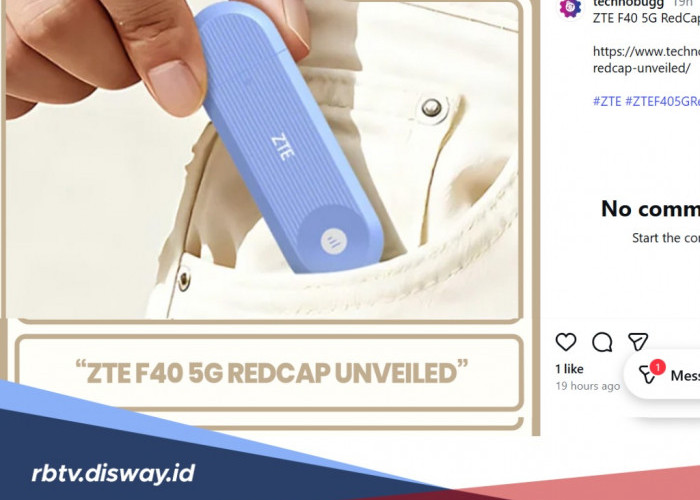 Cocok untuk Dibawa Liburan, ZTE F40 5G RedCap Modem USB Portable Berukuran Mini Muat untuk 16 Perangkat