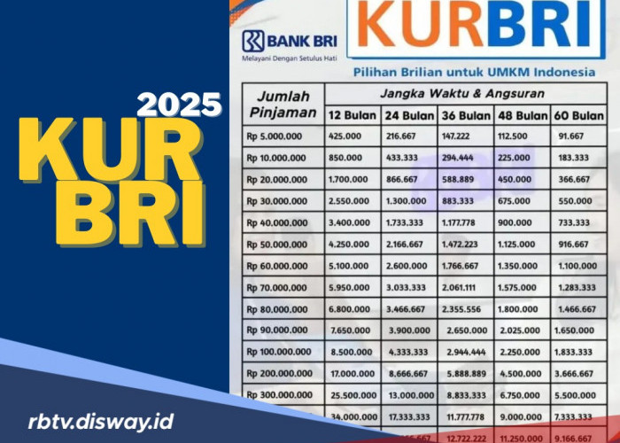 Tabel KUR BRI Bulan November 2025, Pinjaman hingga Rp 100 Juta Cicilan Super Hemat