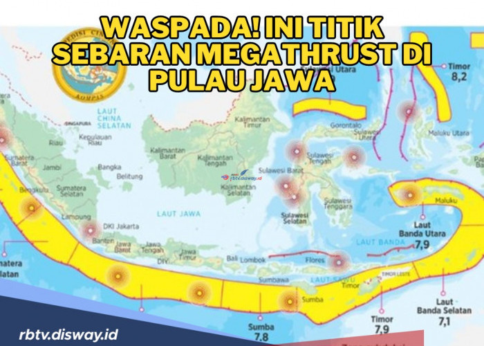 Waspada! Ini Titik Sebaran Megathrust di Pulau Jawa, Berpotensi Gempa hingga M 9,0 