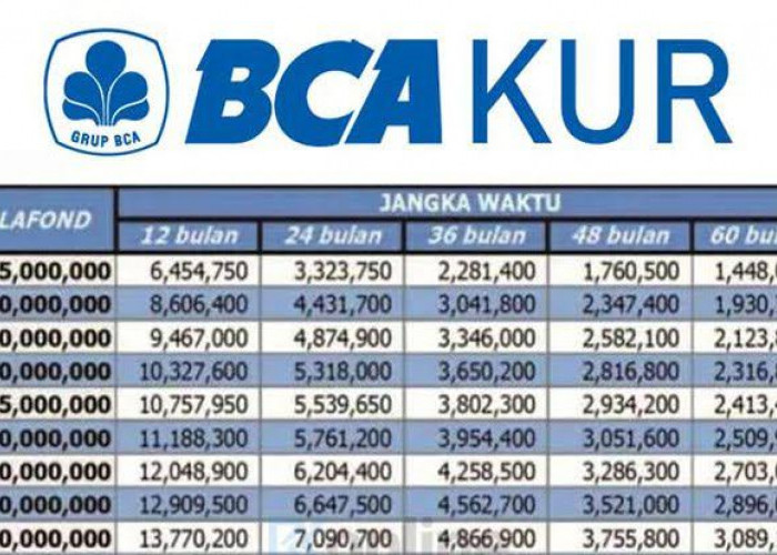 Terbaru Besaran Cicilan KUR BCA 2024 Lengkap, Plafon Pinjaman Rp 75 Juta Tenor 60 Bulan