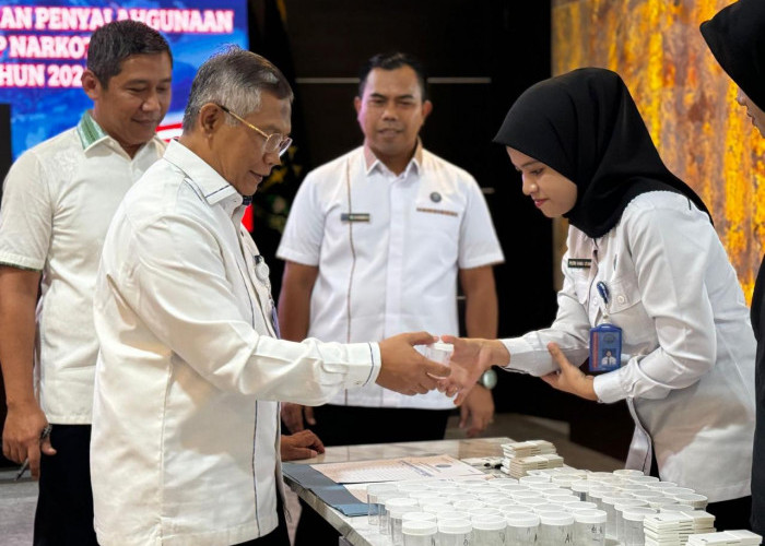 Instruksi Presiden, Kajati Bengkulu Syaifudin Tagamal Tes Urine Seluruh Pegawai Kejaksaan Tinggi Bengkulu