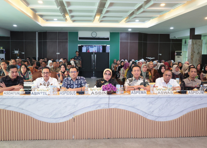 Kejaksaan Tinggi Bengkulu Ikuti Sosialisasi Kepatuhan Pelaporan Kinerja dan Administrasi Kepegawaian