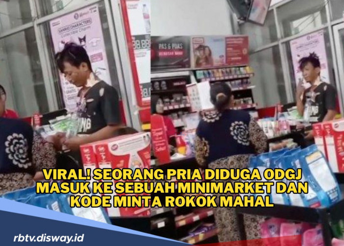 Viral! Pria Diduga ODGJ Masuk ke Minimarket, Minta Rokok Mahal