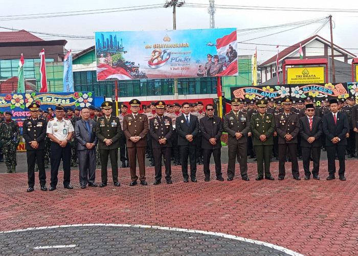 Upacara HUT Bhayangkara Polres Rejang Lebong