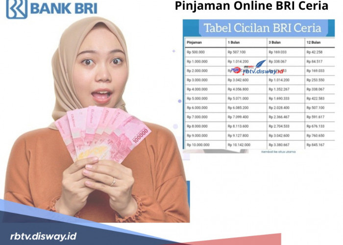 Pinjaman Online BRI Ceria, 4 Syarat Pengajuan Pinjaman Rp10 Juta Sangat Mudah dan Cicilan Ringan