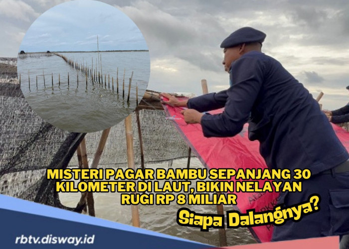 Misteri Pagar Bambu Sepanjang 30 Kilometer di Laut, Bikin Nelayan Rugi Rp 8 Miliar, Siapa Dalangnya?