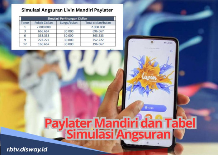 Makin Praktis Belanja di Paylater Mandiri, Simak Simulasi Tabel Angsuran Rp 2 Juta