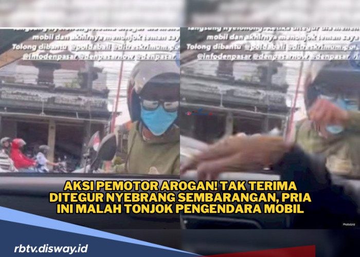 Tak Terima Ditegur, Pria Ini Malah Tonjok Pengendara Mobil