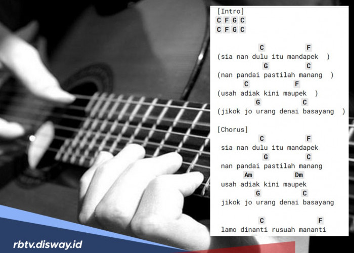 Kunci Gitar dan Lirik LaguViral  ‘Sa Tinggal Pantau’
