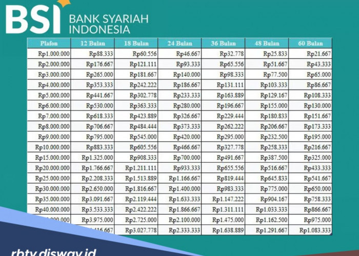 KUR BSI 2025 Pinjaman Rp 30 Juta Tanpa Jaminan, Cek Syarat dan Tabel Angsuran