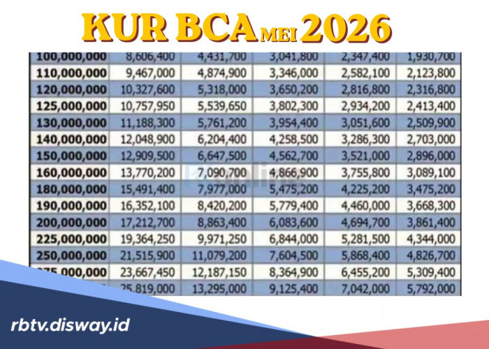 Tabel KUR BCA Mei 2026 Pinjaman Rp 10 Juta, Ini Jenis Usaha yang Diprioritaskan