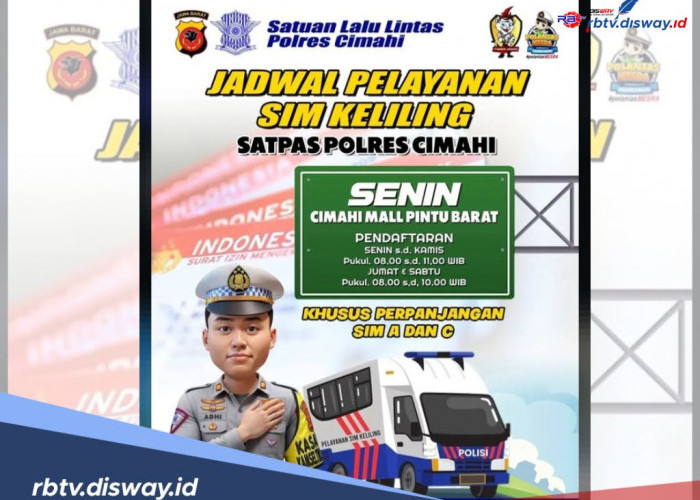 Jadwal SIM Keliling di Cimahi Mulai Hari Ini 13 Januari 2025, Ini Jam Operasional dan Lokasinya