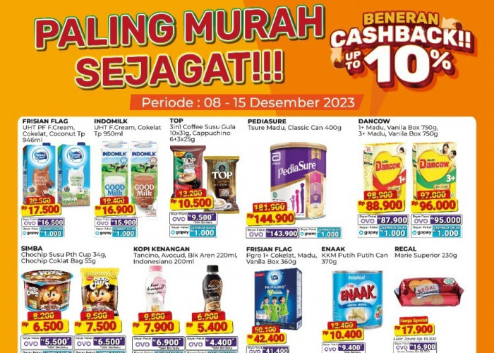 Jangan Lupa Borong! Promo Alfamart Terbaru 10-15 Desember 2023, Beneran Cashback 10%
