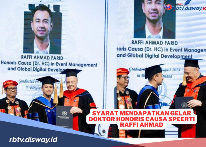 Ini Syarat Mendapatkan Gelar Doktor Honoris Causa Seperti yang Diterima Raffi Ahmad