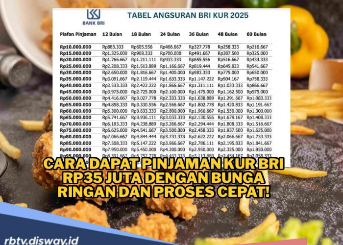 Butuh Tambahan Modal Usaha? Ini Cara Mendapatkan Pinjaman KUR BRI Rp35 Juta dengan Bunga Ringan