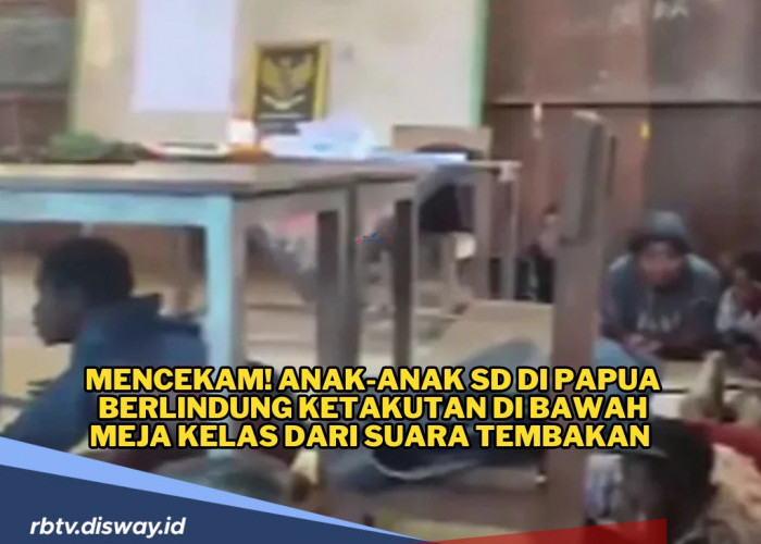 Suasana Perang Mencekam, Anak-anak SD di Papua Berlindung di Bawah Meja 