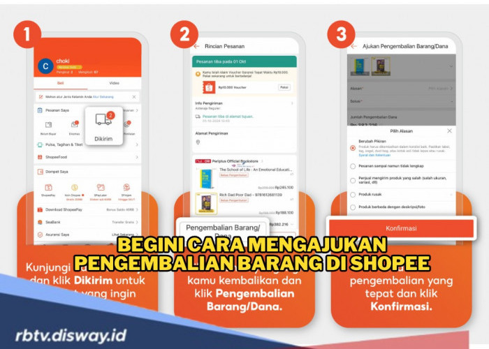 Barang Tidak Sesuai? Begini Cara Mengajukan Pengembalian Barang di Shopee, Uang Langsung Kembali