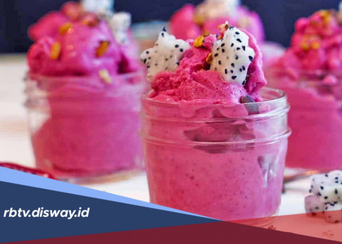 Resep Es Krim Buah Naga, Dessert Dingin yang Praktis