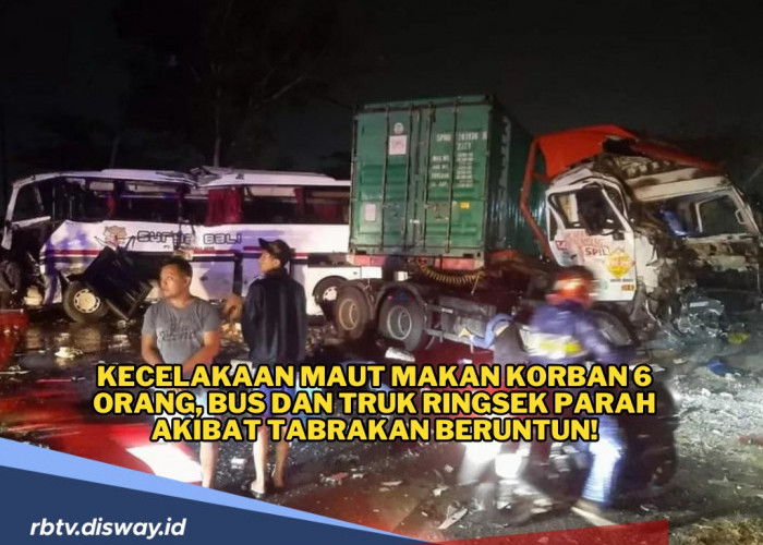 Tabrakan Maut Bus dan Truk Tronton, 6 Korban Meninggal Dunia, Ini Penyebabnya Kata Kasat Lantas