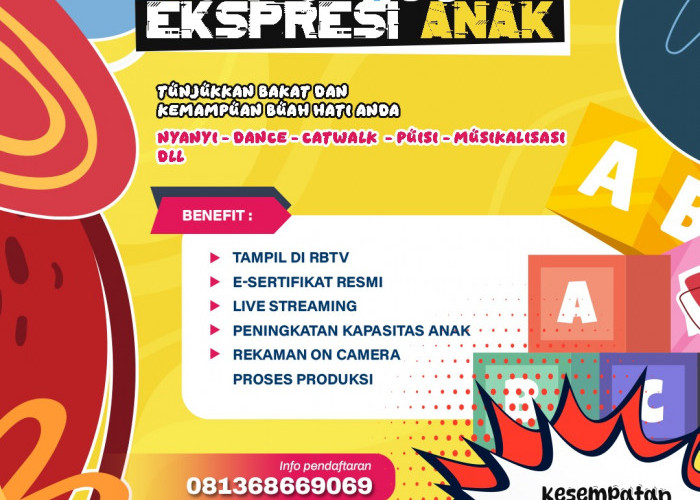 RBTV Gelar Pentas Ekspresi Anak 2026 di Mega Mall, Berikut Informasi Pendaftarannya