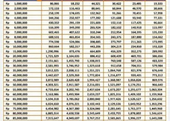 Tabel Angsuran KUR BRI 2024, Pinjam Rp 25-100 Juta Bunga Rendah, Segera Lengkapi Syaratnya