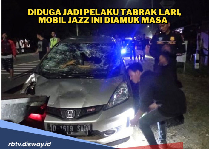 Didugai Pelaku Tabrak Lari, Mobil Jazz Ini Diamuk Massa dan Ternyata Gunakan Nopol Palsu!