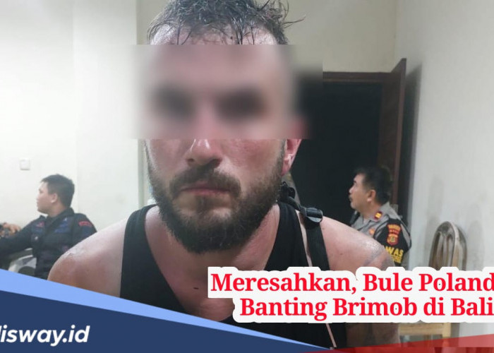 Tak Terima Ditegur, Bule Ngamuk hingga Banting Anggota Brimob di Bali