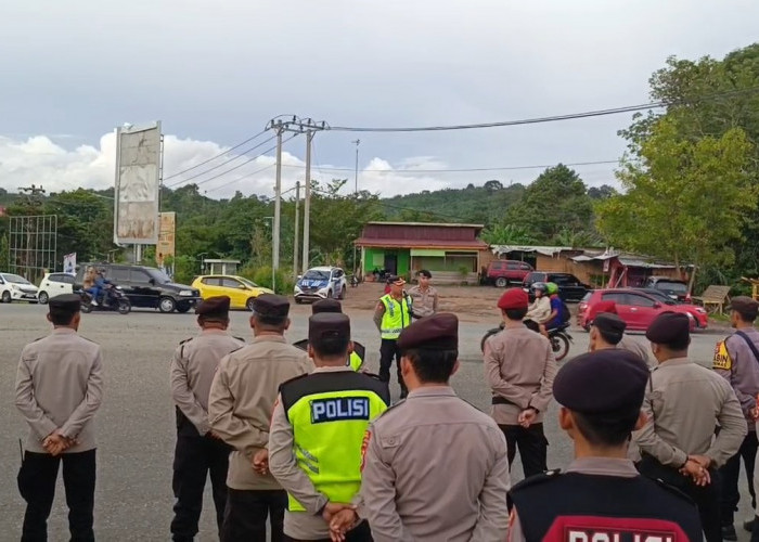 Begini Rekayasa Lalu Lintas Polres Seluma di Acara Aksi Bentang Merah Putih 2.003 Meter Sambut HUT Kemerdekaan