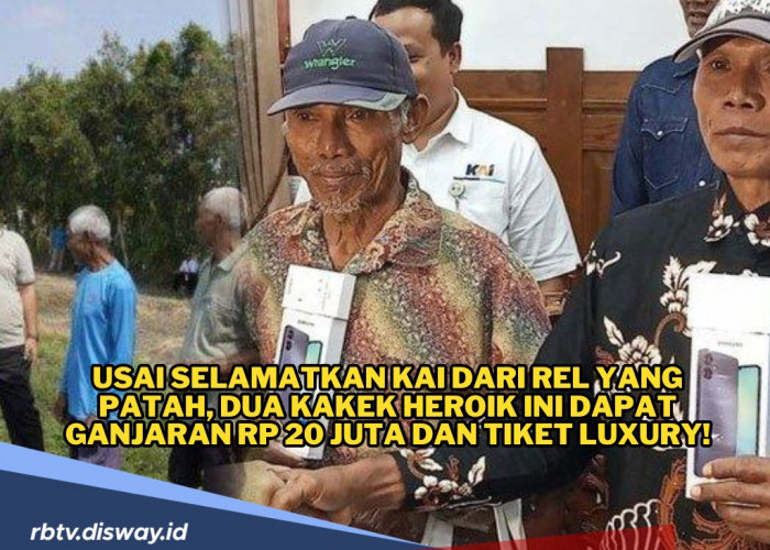 Aksi Heroiknya Diapresiasi, Dua Kakek yang Setop Kereta Api Lintasi Rel Putus Dapat Hadiah dari PT KAI