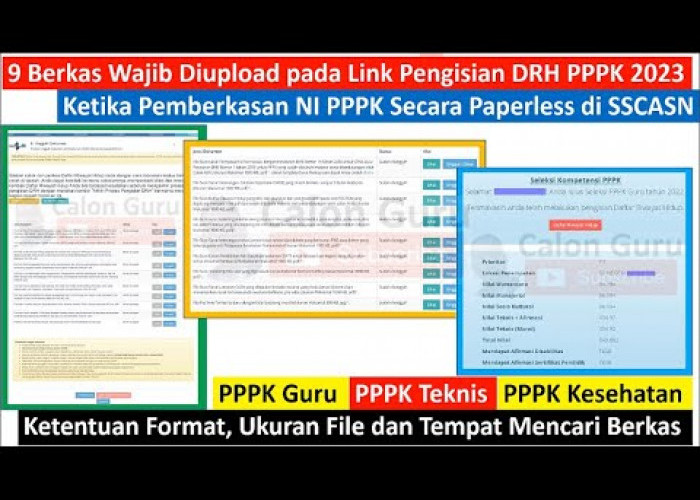 Cara Pengisian DRH NI PPPK 2023 Serta Berkas atau Dokumen yang Wajib Disiapkan untuk Di unggah 