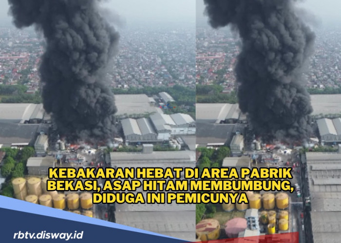 Warga Panik! Kebakaran Hebat Landa Area Pabrik di Bekasi, 1 Karyawan Dilarikan ke Rumah Sakit 