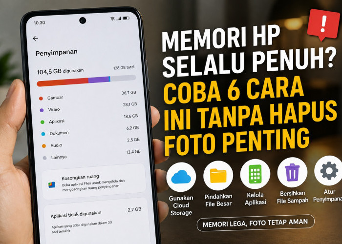 Memori HP Selalu Penuh? Coba 6 Cara Ini Tanpa Hapus Foto Penting