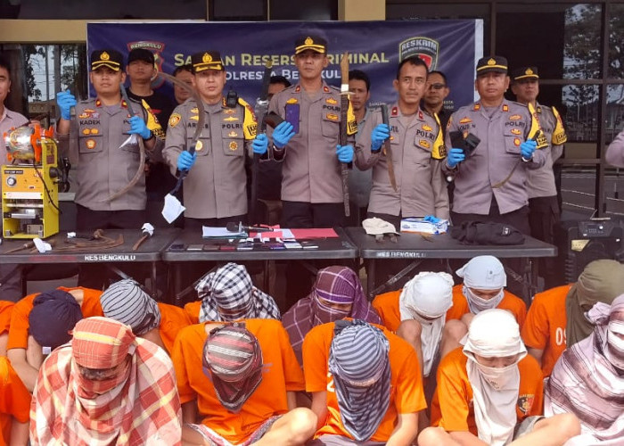Gengs Siap Tempur, Grup Begal Berisi Pelajar Bawa Sajam di Bengkulu, Sudah Ditangkap
