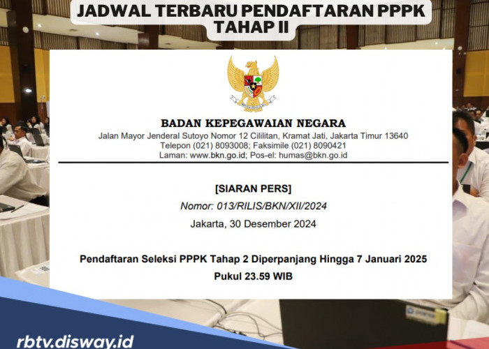 Resmi, BKN Perpanjang Pendafataran PPPK Gelombang 2 hingga 7 Januari 2025, Ini Jadwal Terbarunya!