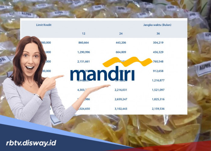Pinjaman KUR Mandiri Rp 5-10 Juta, jika Diangsur 12 Kali Berapa Angsurannya?