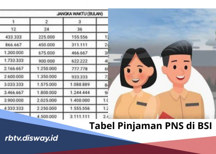 Tabel Pinjaman PNS di BSI, Angsuran Ringan Tenor Bisa Pilih, Syarat Punya KTP dan NPWP