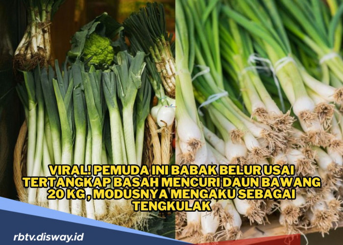 Modus Ngaku Tengkulak, Pencuri Ini Babak Belur Tertangkap Basah Mencuri  Daun Bawang 20 Kg