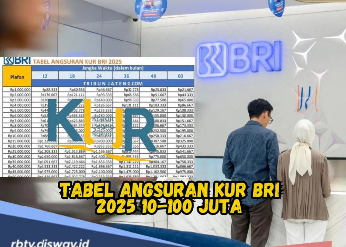 Tabel Angsuran KUR BRI 2025 Pinjaman Rp 10-100 Juta, Modal Usaha Terbaik dengan Bunga Rendah